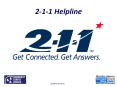 2-1-1 Helpline PowerPoint PPT Presentation