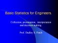 Basic Statistics for Engineers. PowerPoint PPT Presentation