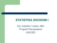 STATISTIKA EKONOMI I