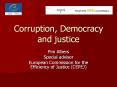 Corruption, Democracy and justice PowerPoint PPT Presentation