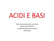 ACIDI E BASI