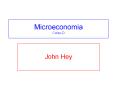 Microeconomia Corso D PowerPoint PPT Presentation