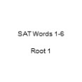 SAT Words 1-6 PowerPoint PPT Presentation