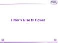 Nazi - Hitler's rise PowerPoint PPT Presentation