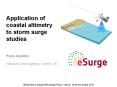 Application of coastal altimetry to storm surge studies PowerPoint PPT Presentation