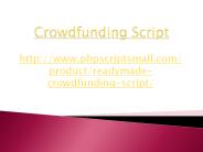 Crowdfunding Script