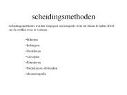 scheidingsmethoden
