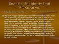 South Carolina Identity Theft Protection Act PowerPoint PPT Presentation