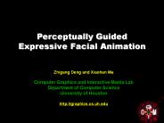 Perceptually Guided Expressive Facial Animation