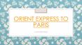 Orient Epress Travel Deals PowerPoint PPT Presentation