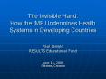 The Invisible Hand: How the IMF Undermines Health Systems in Developing Countries PowerPoint PPT Presentation