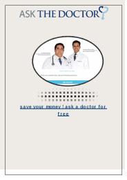 Save Money ! Ask A Doctor For Free