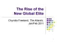 The Rise of the New Global Elite PowerPoint PPT Presentation