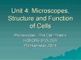 Unit 4: Microscopes, Structure and Function of Cells PowerPoint PPT Presentation