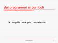dai programmi ai curricoli PowerPoint PPT Presentation