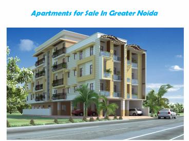 Apartments for sale in Greater Noida