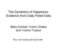 The Dynamics of Happiness: Evidence from Daily Panel Data