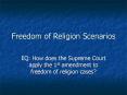 Freedom of Religion Scenarios PowerPoint PPT Presentation