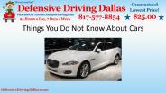 Things You Do Not Know About Cars