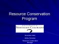 Resource Conservation Program PowerPoint PPT Presentation