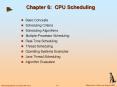 Chapter 6: CPU Scheduling PowerPoint PPT Presentation