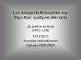 Les transports ferroviaires aux PowerPoint PPT Presentation