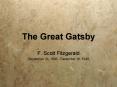 The Great Gatsby PowerPoint PPT Presentation