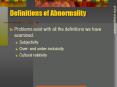 Definitions of Abnormality PowerPoint PPT Presentation