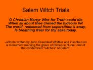 Salem Witch Trials