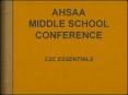 AHSAA MIDDLE SCHOOL CONFERENCE PowerPoint PPT Presentation