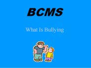 What Is Bullying