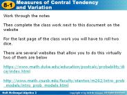 Work through the notes