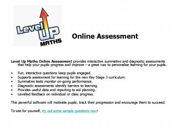Online Assessment