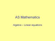 AS Mathematics