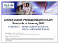 Limited English Proficient Students (LEP)      Standards of Learning 2012 PowerPoint PPT Presentation