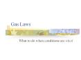 Gas Laws PowerPoint PPT Presentation