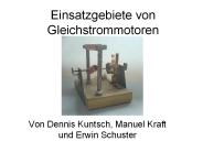 Einsatzgebiete von Gleichstrommotoren