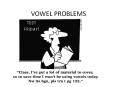 VOWEL PROBLEMS PowerPoint PPT Presentation