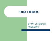 Horse Facilities