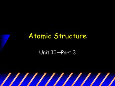 Atomic Structure
