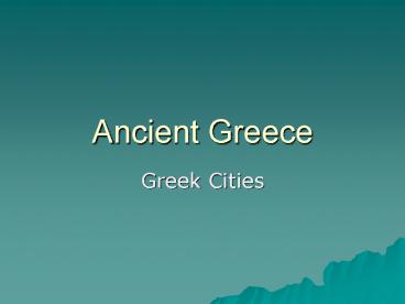 Ancient Greece