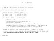 Block/Scope