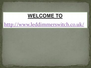 Dimming All Lights Are Controlled By Switches Only