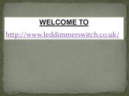 Dimming All Lights Are Controlled By Switches Only