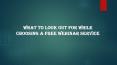 What to look out for while choosing a free webinar service PowerPoint PPT Presentation