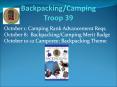 Backpacking/Camping%20Troop%2039 PowerPoint PPT Presentation