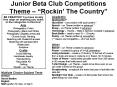 Junior Beta Club Competitions Theme  PowerPoint PPT Presentation