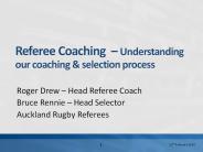 Referee Coaching 
