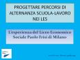 PROGETTARE PERCORSI DI ALTERNANZA SCUOLA-LAVORO NEI LES PowerPoint PPT Presentation