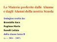 Le Materie preferite dalle Alunne e dagli Alunni della nostra Scuola PowerPoint PPT Presentation